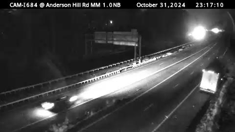 Traffic Cam Harrison › North: I-684 NB at Anderson Hill Rd. Overpass