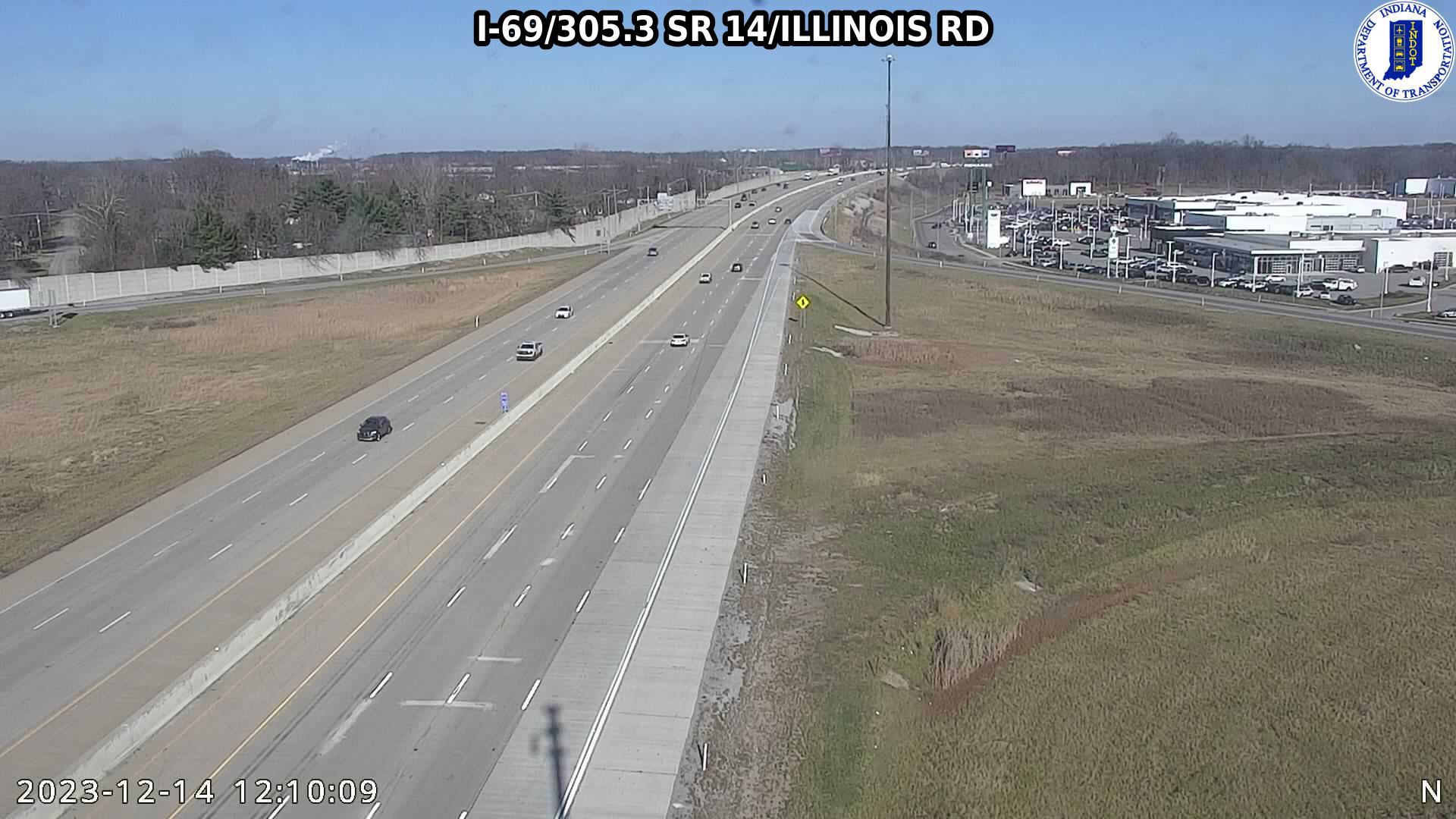 Traffic Cam Fort Wayne: I-69: I-69/305.3 SR 14/ILLINOIS RD