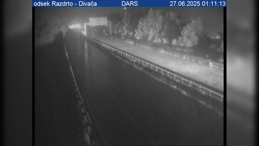 Razdrto: A1/E61/E70, Ljubljana - Koper, odsek - Divača