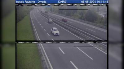 Avtocesta Ljubljana - Koper, izvoz Razdrto