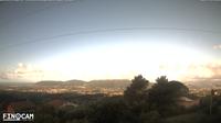 Letzte Tageslichtansicht von Fosdinovo: Valle del Magra e Parco di Montemarcello da