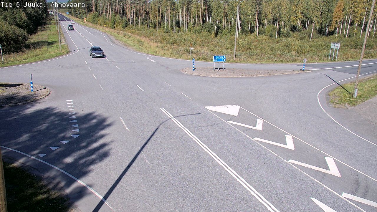 Traffic Cam Juuka: Tie - Ahmovaara - Kajaaniin