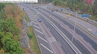 Traffic Cam Bergshamra: Tpl - norra