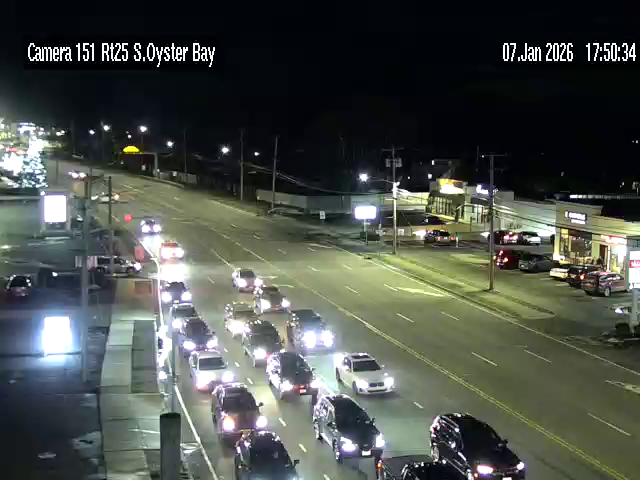 Traffic Cam Upper Brookville › West: NY 25 at South Oyster Bay Rd. and Jackson Ave