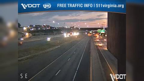 Traffic Cam Alexandria: I-95 - MM 177 - SB Thru - West of Washington St