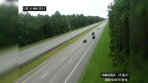 Traffic Cam St. Augustine: I-95 @ MM 315.1