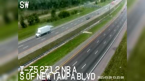 Traffic Cam Tampa: I-75 at MM 271.4