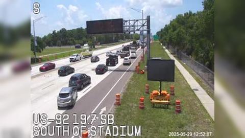 Traffic Cam Tampa: CCTV US- . SB