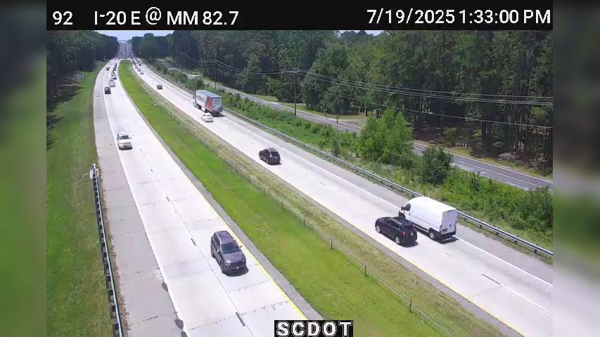 Traffic Cam Royal Pines Estates: I-20 E @ MM 82.7