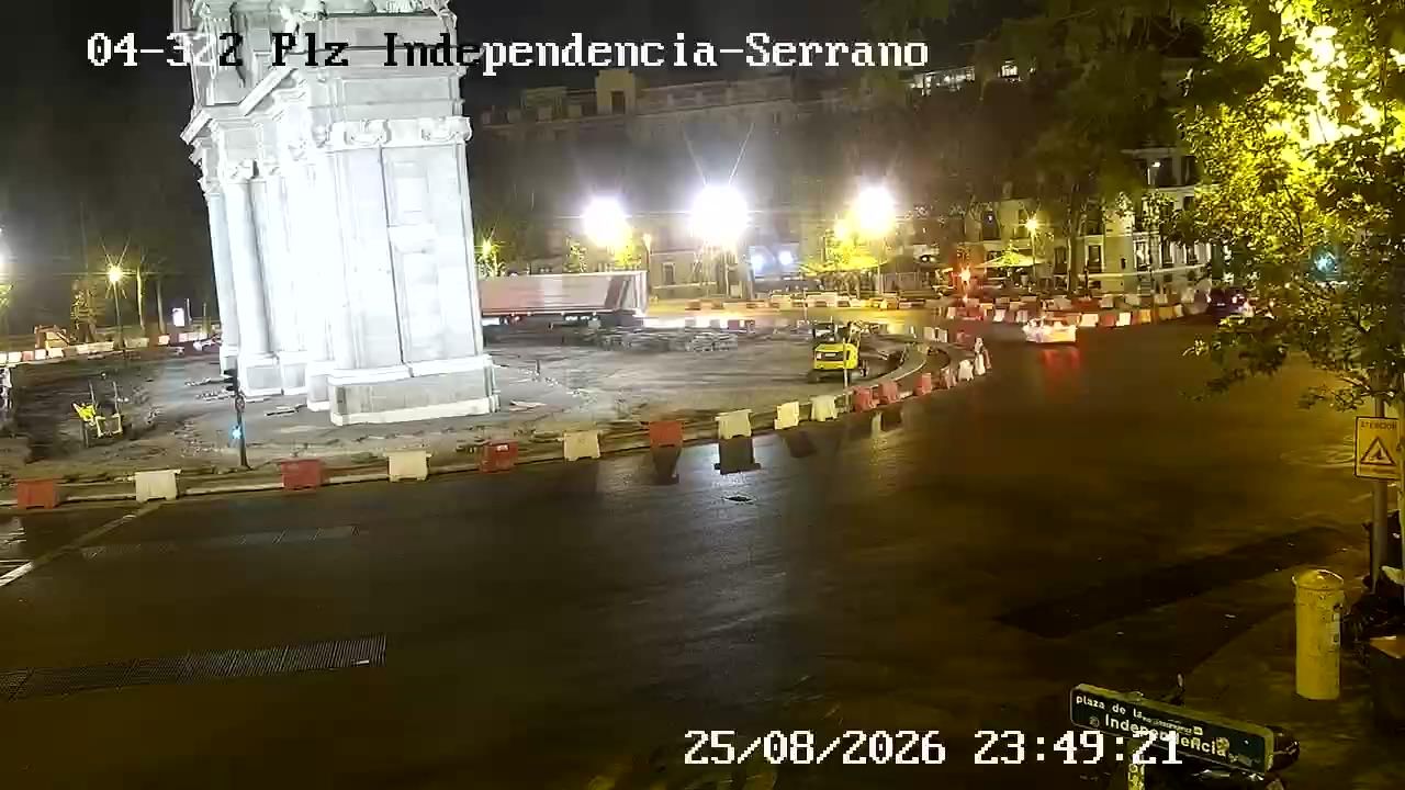 Traffic Cam Recoletos: PZ INDEPENDENCIA - SERRANO