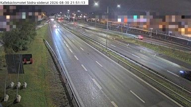 Traffic Cam Kalleback: Kallebäcksmotet Södra söderut