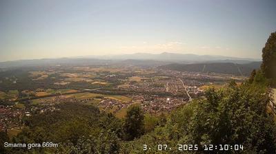 Šmarna gora, pogled na Ljubljano