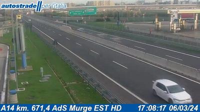 Preview delle webcam di Modugno: A14 km. 671,4 AdS Murge EST HD