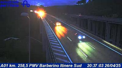 Preview delle webcam di Alteto: A01 km. 258,5 PMV Barberino Itinere Sud