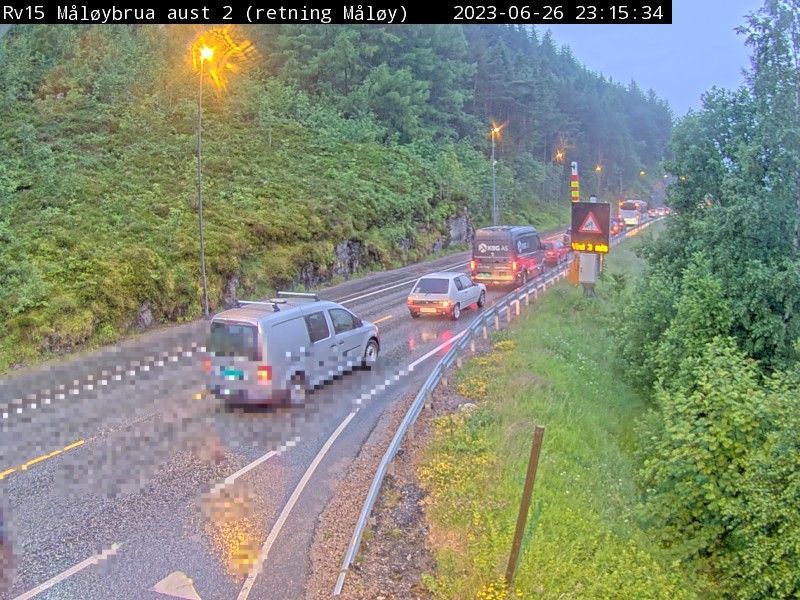 Traffic Cam Deknepollen: R15 Måløybrua aust (Måløy)