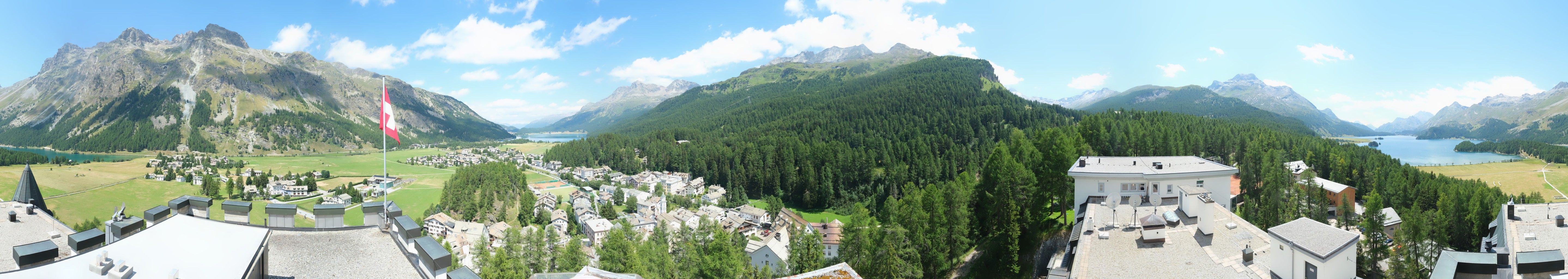 Sils im Engadin: La Chazza - Lake Sils - Lake Silvaplana - Piz Corvatsch