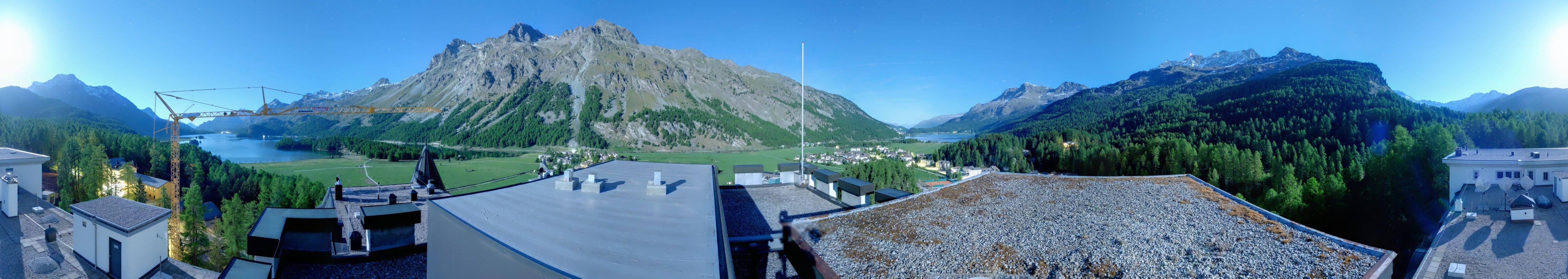 Sils im Engadin: La Chazza - Lake Sils - Lake Silvaplana - Piz Corvatsch