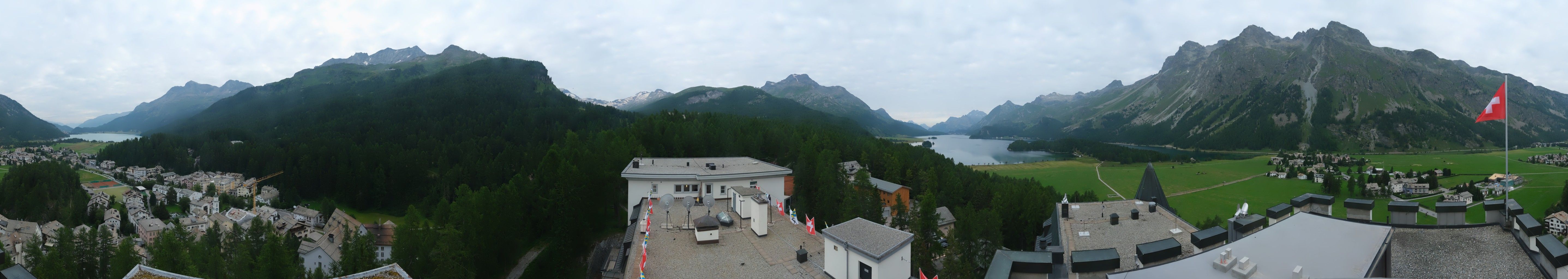 Sils im Engadin: La Chazza - Lake Sils - Lake Silvaplana - Piz Corvatsch