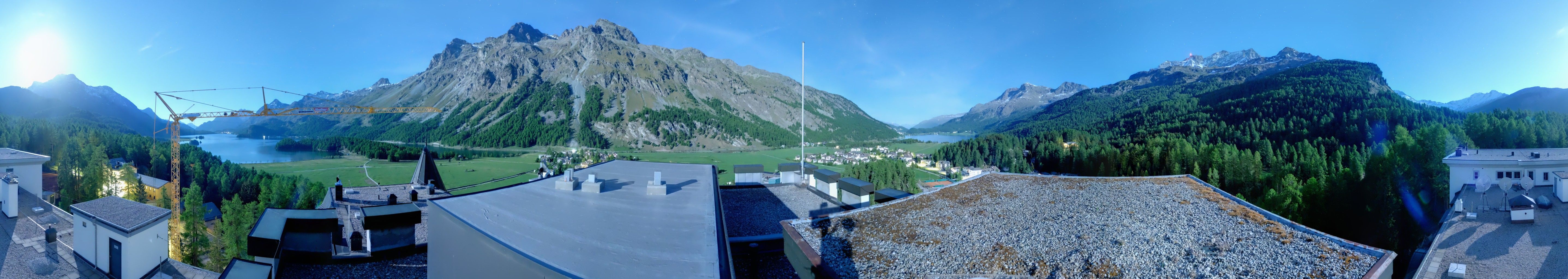 Sils im Engadin: La Chazza - Lake Sils - Lake Silvaplana - Piz Corvatsch
