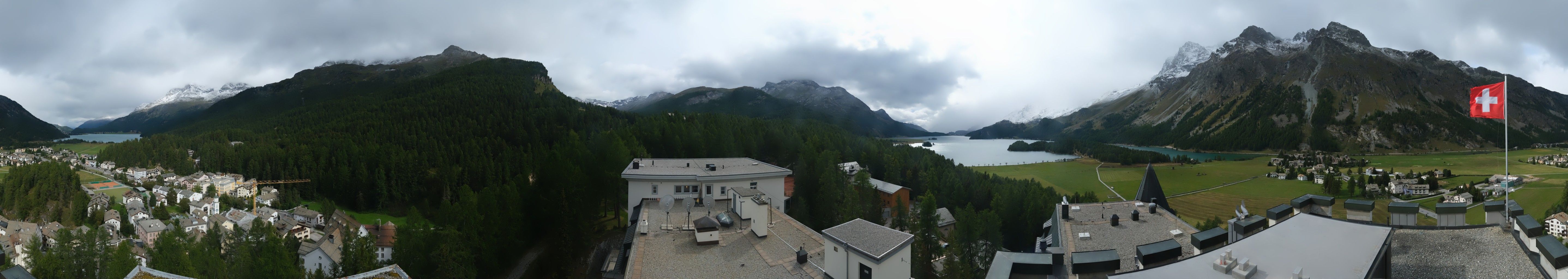 Sils im Engadin: La Chazza - Lake Sils - Lake Silvaplana - Piz Corvatsch