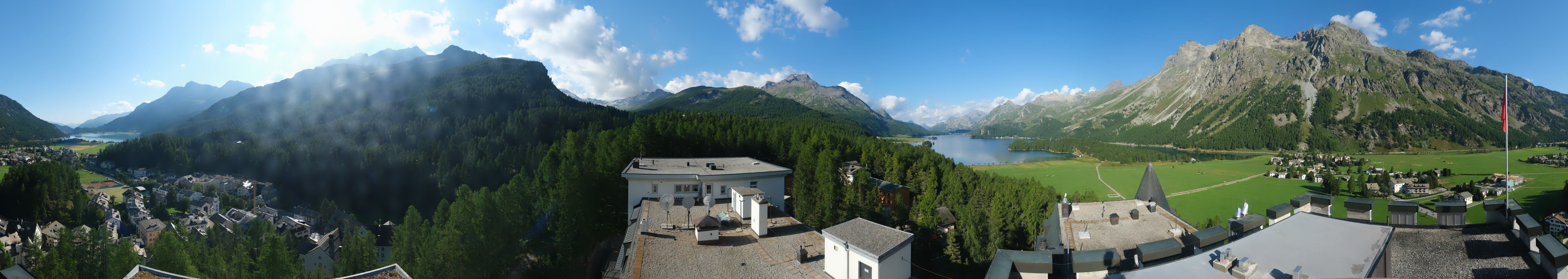 Sils im Engadin: La Chazza - Lake Sils - Lake Silvaplana - Piz Corvatsch