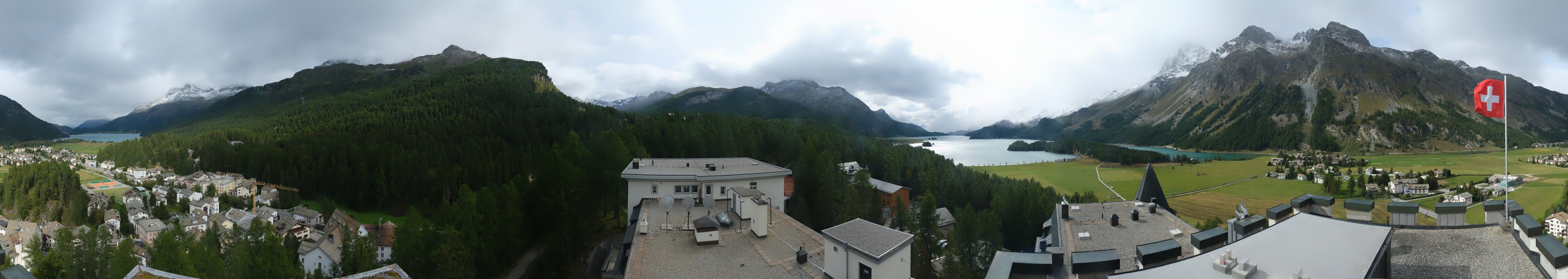 Sils im Engadin: La Chazza - Lake Sils - Lake Silvaplana - Piz Corvatsch