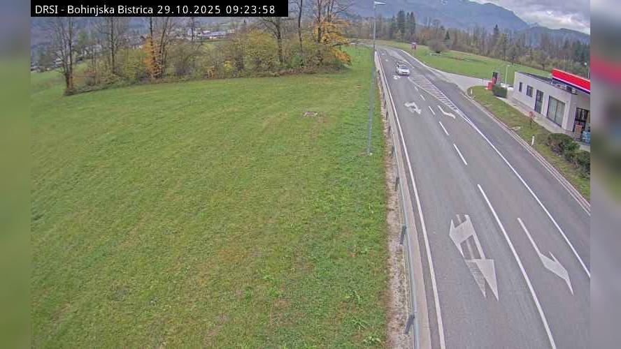Traffic Cam Bohinjska Bistrica: R1-209, Bitnje - pred Bohinjsko Bistrico