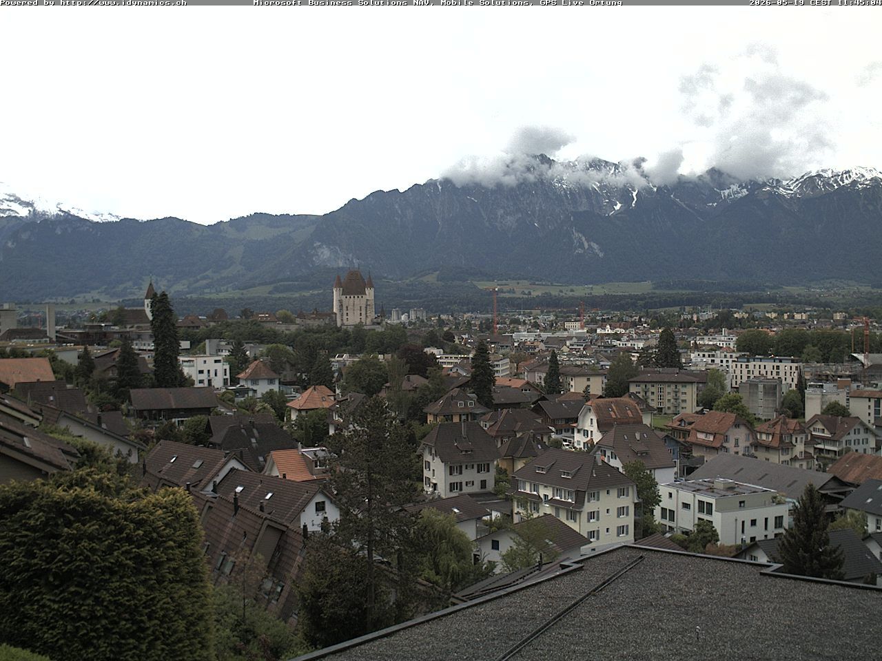 Steffisburg: Aussicht auf Schloss und Stadt Thun (Live Wetter)