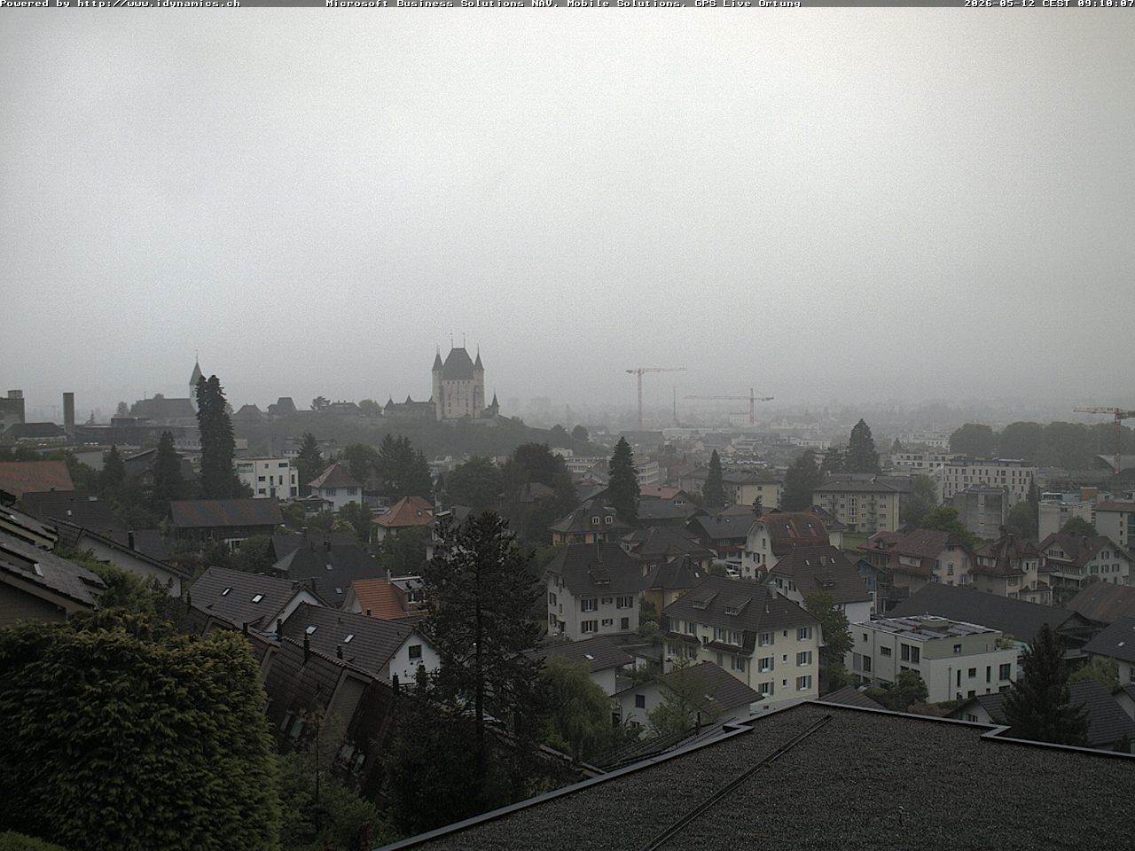 Steffisburg: Aussicht auf Schloss und Stadt Thun (Live Wetter)
