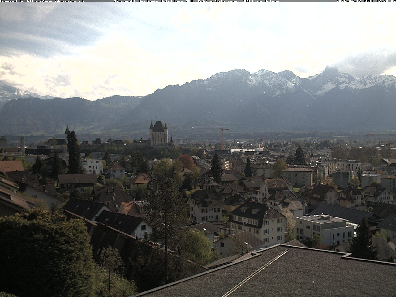 Steffisburg: Aussicht auf Schloss und Stadt Thun (Live Wetter)