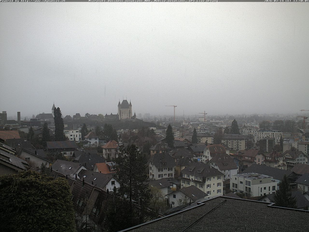 Steffisburg: Aussicht auf Schloss und Stadt Thun (Live Wetter)