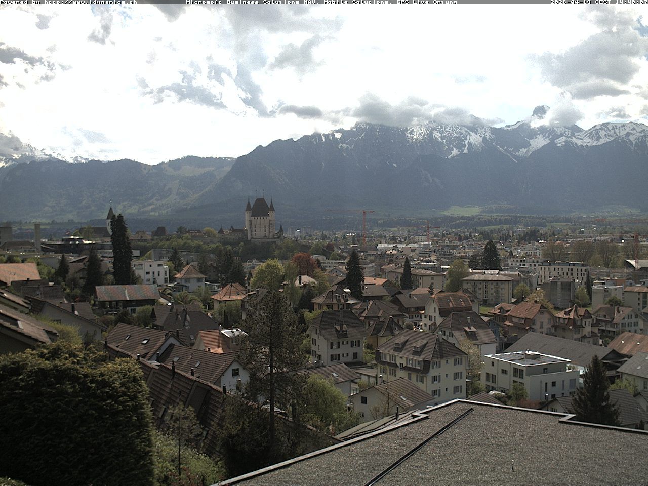 Steffisburg: Aussicht auf Schloss und Stadt Thun (Live Wetter)