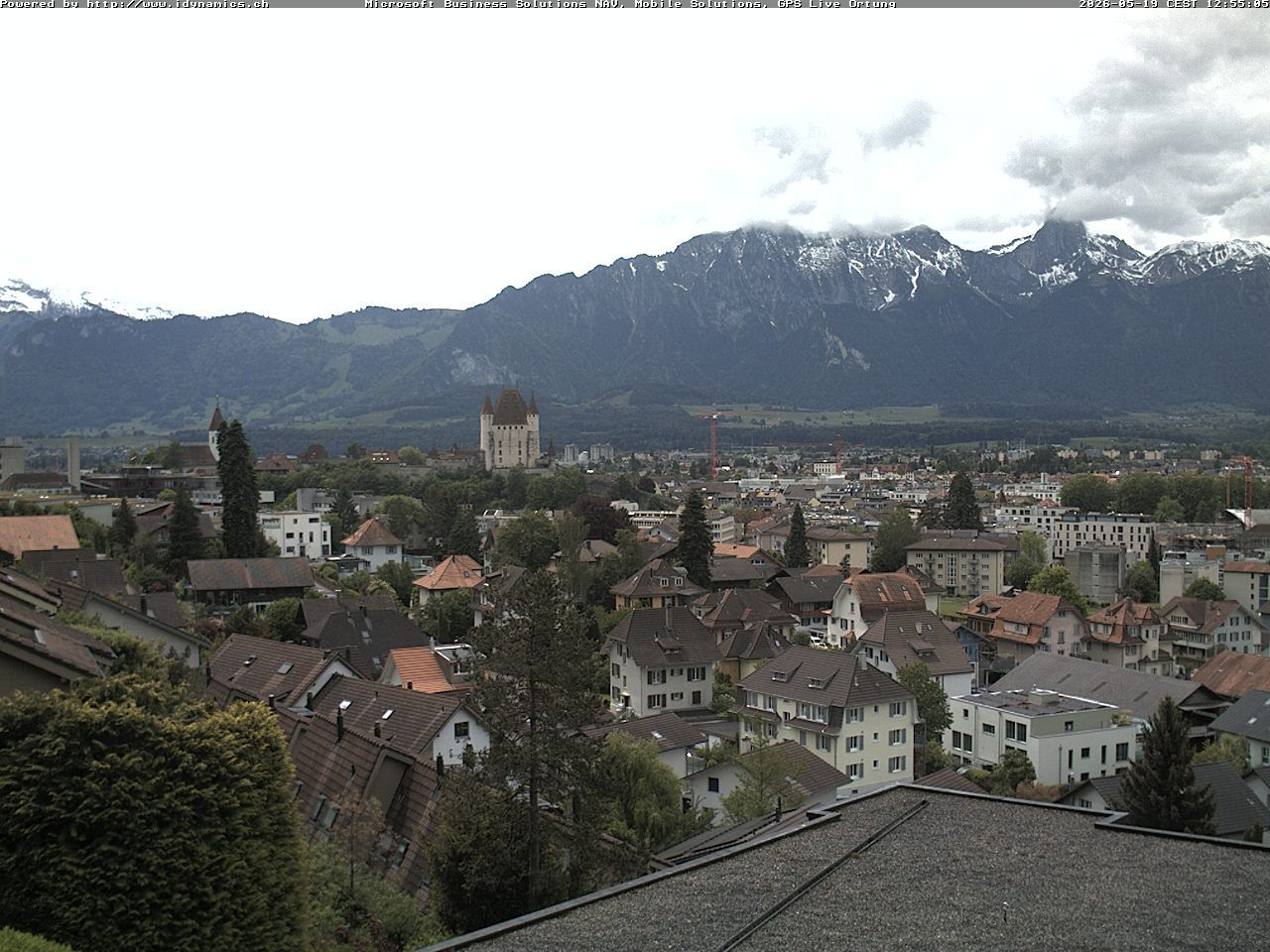 Steffisburg: Aussicht auf Schloss und Stadt Thun (Live Wetter)