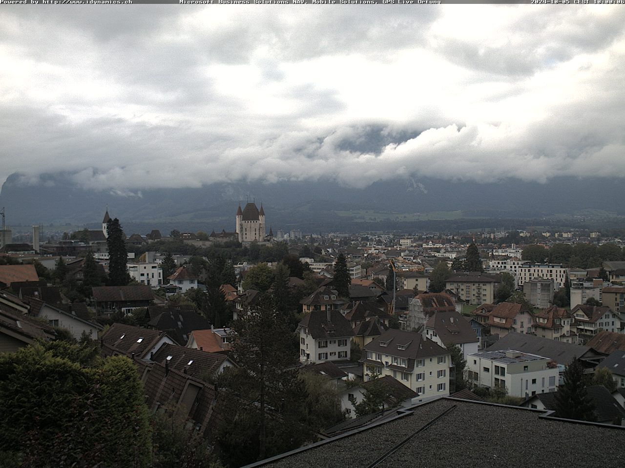 Steffisburg: Aussicht auf Schloss und Stadt Thun (Live Wetter)