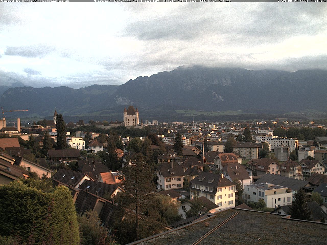 Steffisburg: Aussicht auf Schloss und Stadt Thun (Live Wetter)