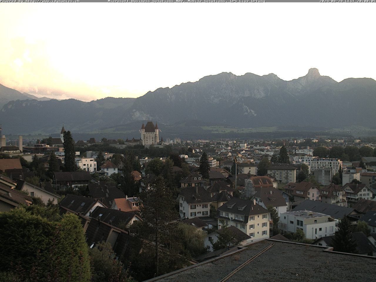 Steffisburg: Aussicht auf Schloss und Stadt Thun (Live Wetter)