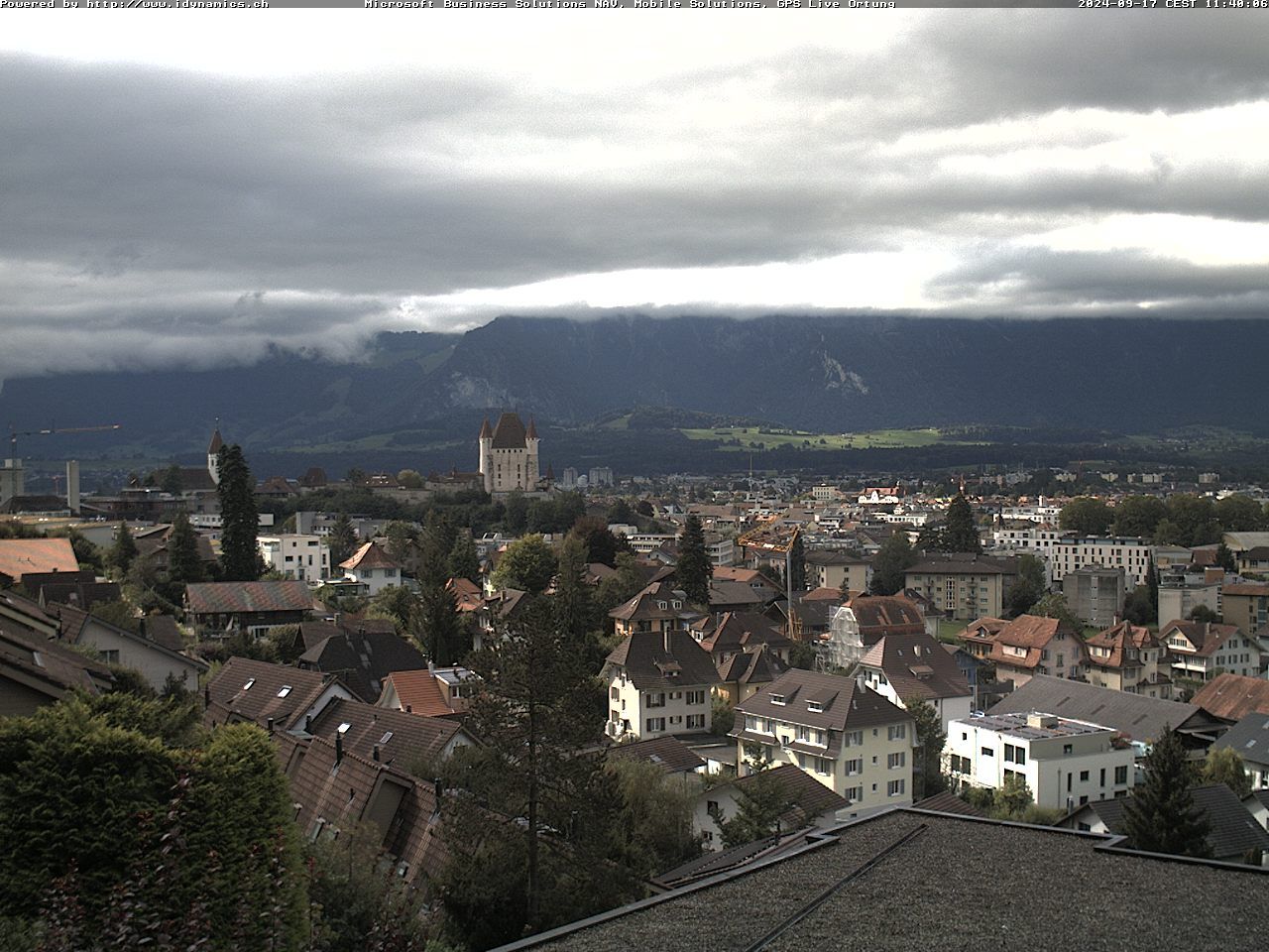 Steffisburg: Aussicht auf Schloss und Stadt Thun (Live Wetter)