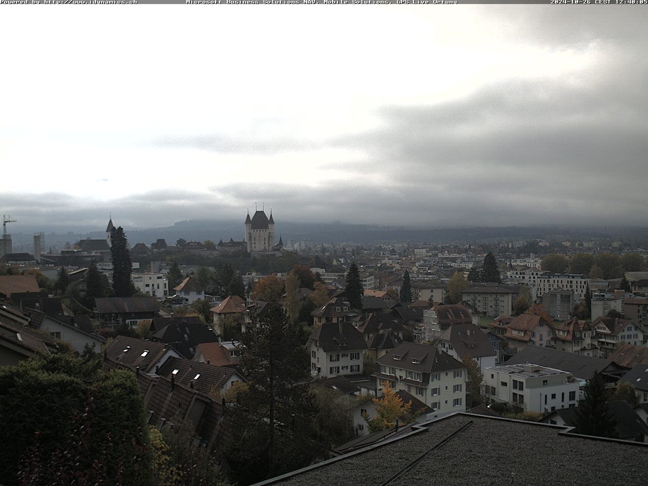 Steffisburg: Aussicht auf Schloss und Stadt Thun (Live Wetter)