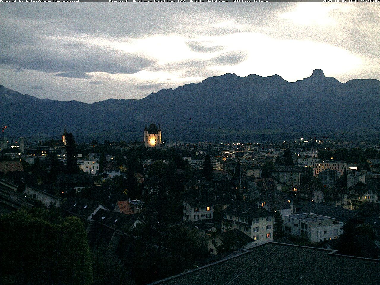 Steffisburg: Aussicht auf Schloss und Stadt Thun (Live Wetter)