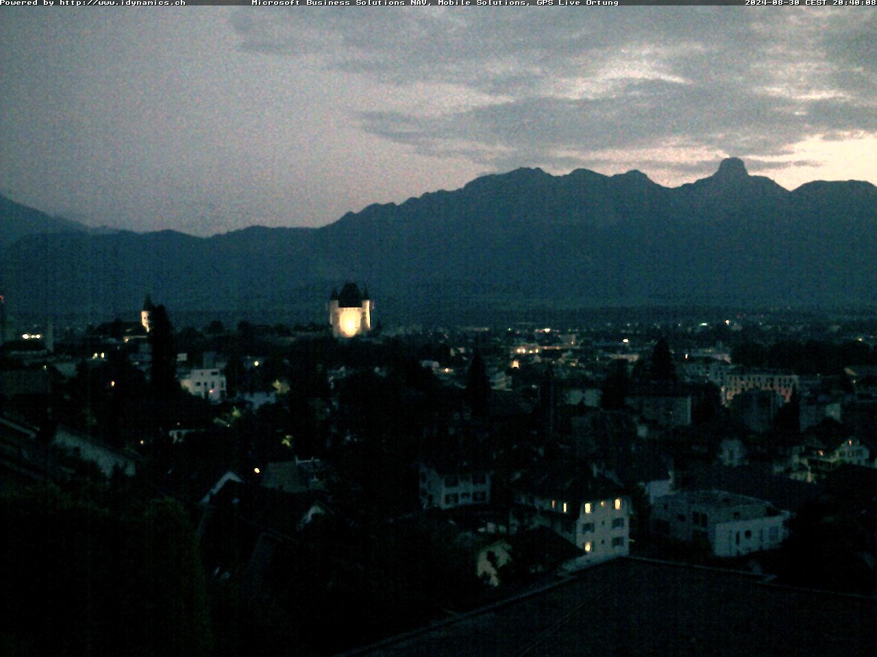 Steffisburg: Aussicht auf Schloss und Stadt Thun (Live Wetter)