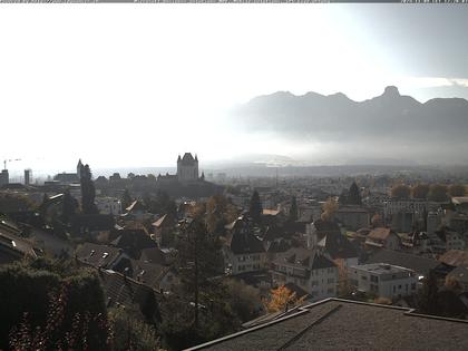 Steffisburg: Aussicht auf Schloss und Stadt Thun (Live Wetter)