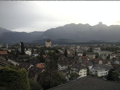 Steffisburg: Aussicht auf Schloss und Stadt Thun (Live Wetter)