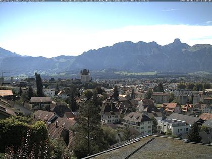 Steffisburg: Aussicht auf Schloss und Stadt Thun (Live Wetter)