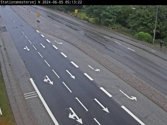 Traffic Cam Aalborg: Hobrovej Ecke Stationsmestervej, Richtung Süd
