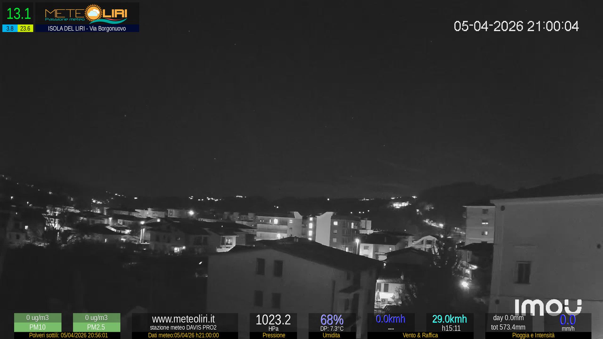 Traffic Cam Colfelice: Isola del Liri (FR) - San Carlo