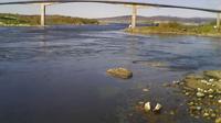 Lopsmarka: Saltstraumen - fra Kafe Kjelen mot brua