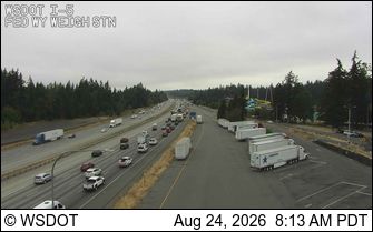Traffic Cam Pacific: I-5 at MP 140.6: Weigh Station
