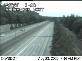 Traffic Cam Mercer Island: I-90 at MP 7.5: Shorewood West
