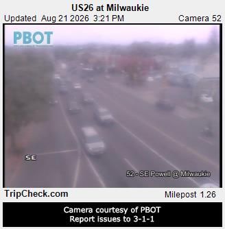 Traffic Cam Portland: US at Milwaukie