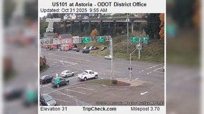Astoria: US101 Traffic and Landscape View